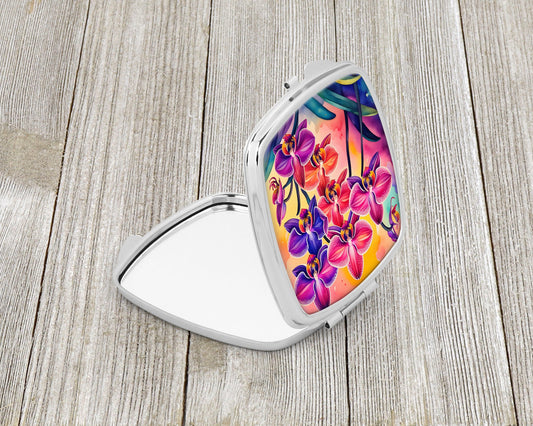 Colorful Orchids Compact Mirror-1